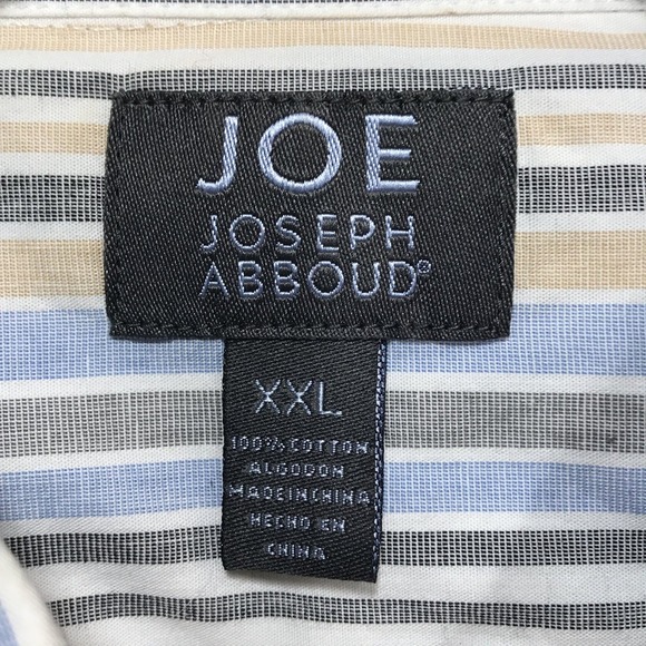 Joseph Abboud JOE Mens 100% Cotton Striped Dress Shirt Size XXL - Picture 6 of 8